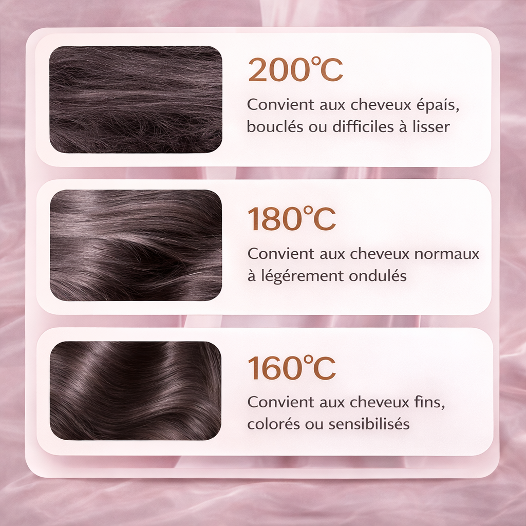 Mini Brosse Chauffante Lissage Rapide, Facile à Emporter