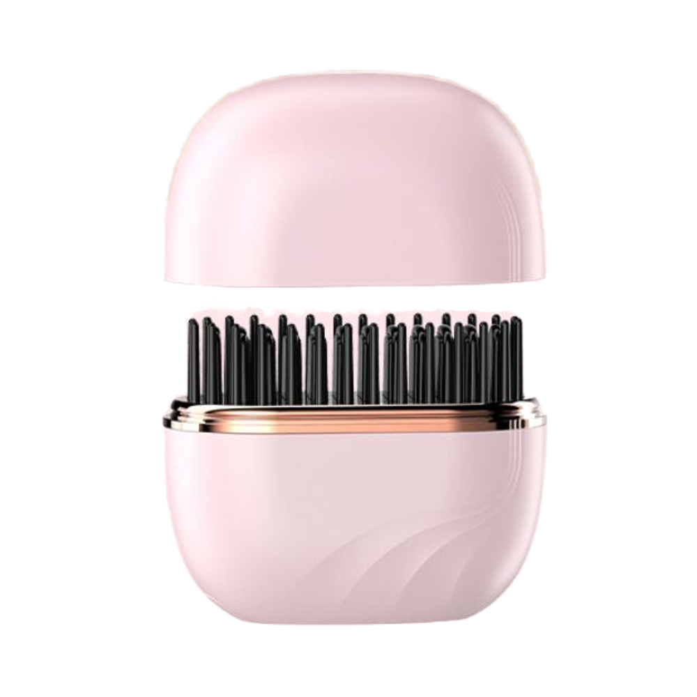 Mini Brosse Chauffante Lissage Rapide, Facile à Emporter